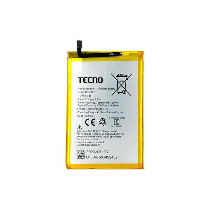 باتری گوشی تکنو Tecno POP 2 power با کد فنی BL-38AT